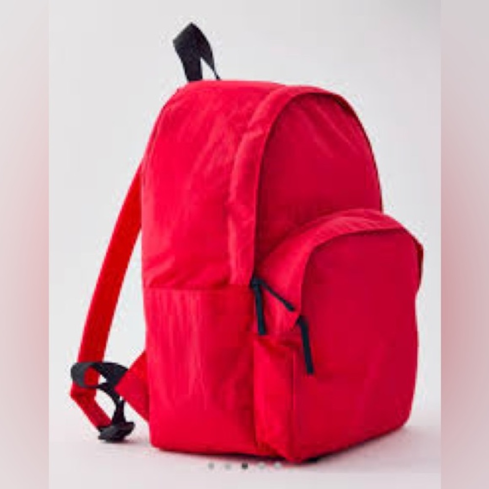 Baggu Candy Apple Red Large Nylon Backpack NWT